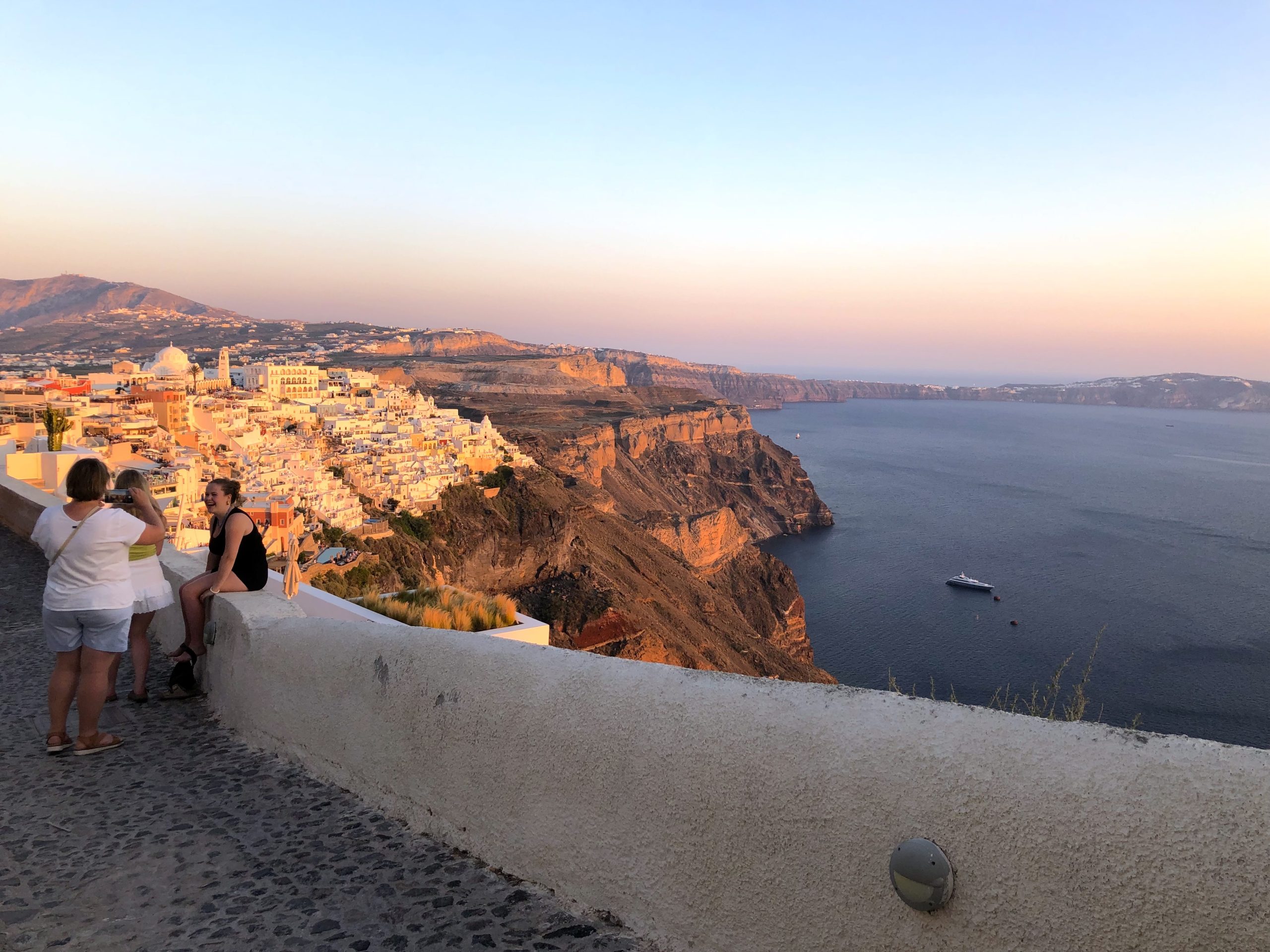 Santorini Cliff Sunset Santorini Cliff Sunset
