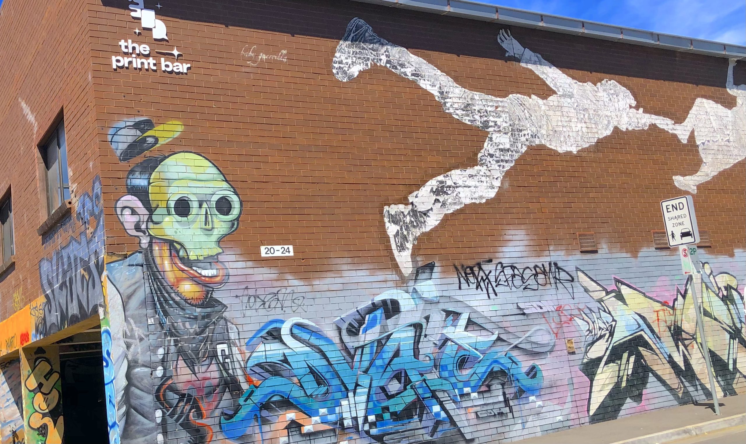 Melbourne Laneway Graffiti Art