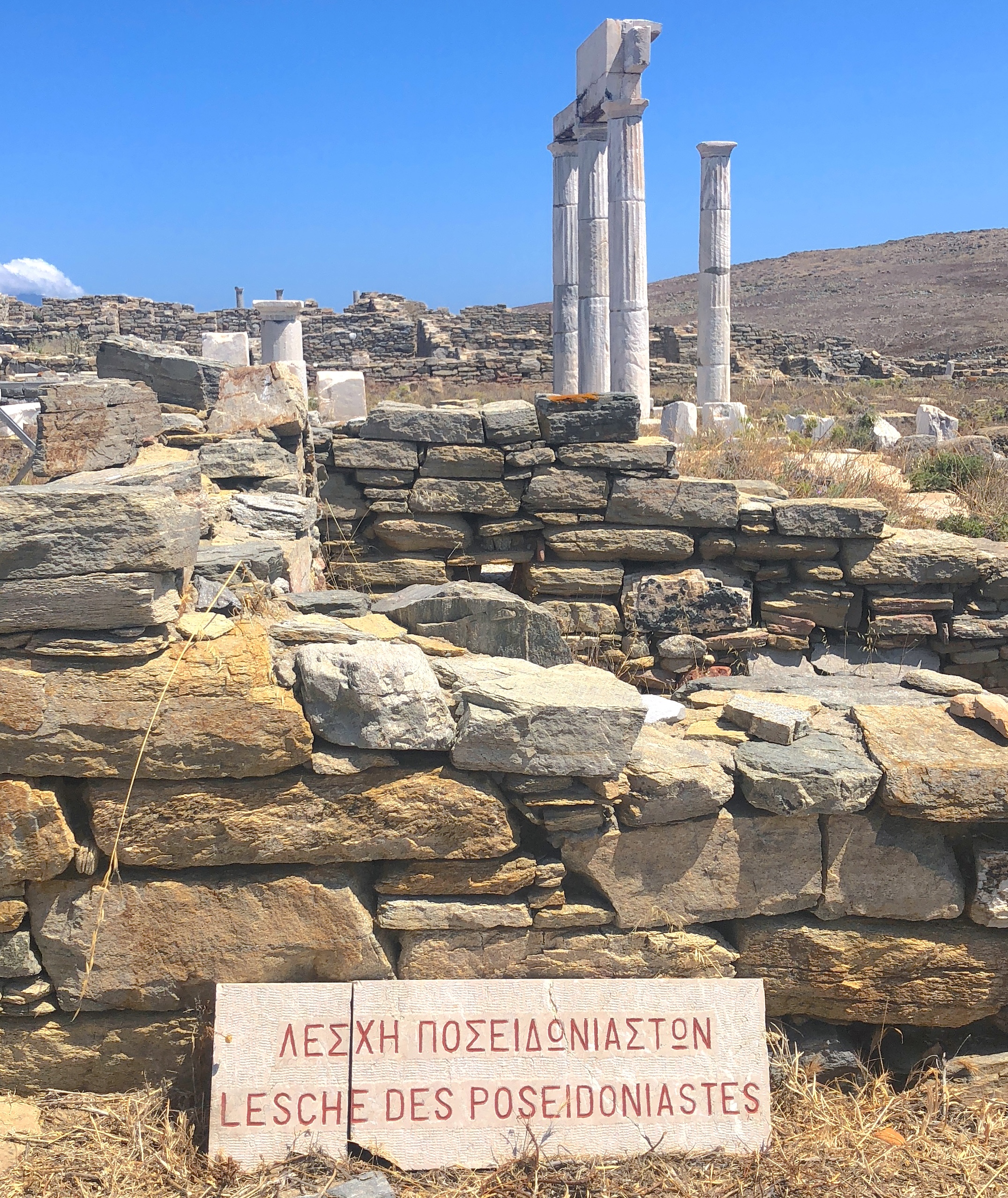 Establishment of the Poseidoniasts Delos Greece Establishment of the Poseidoniasts Delos Greece