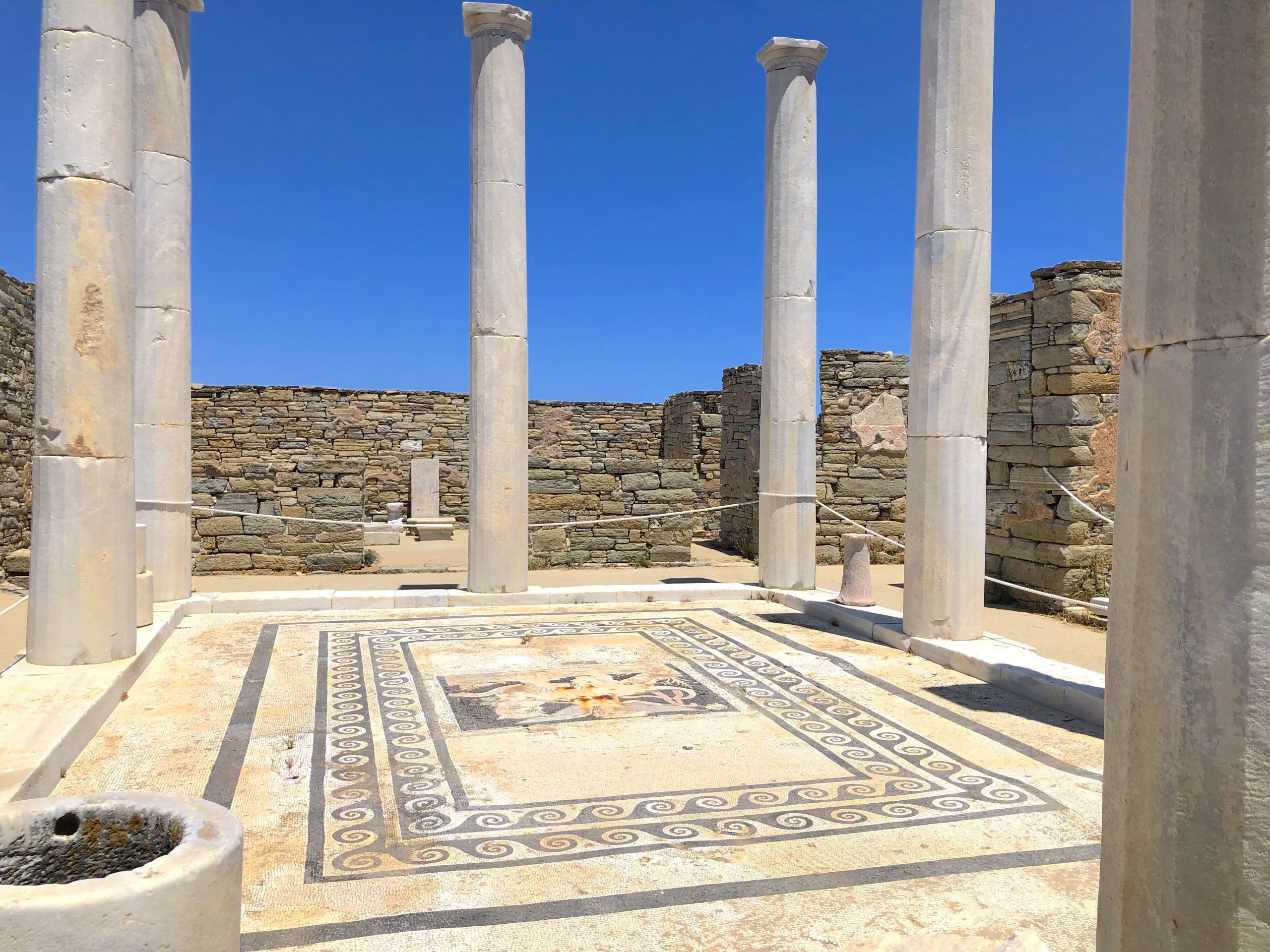 House of Dionysus Delos Greece Landscape House of Dionysus Delos Greece Landscape