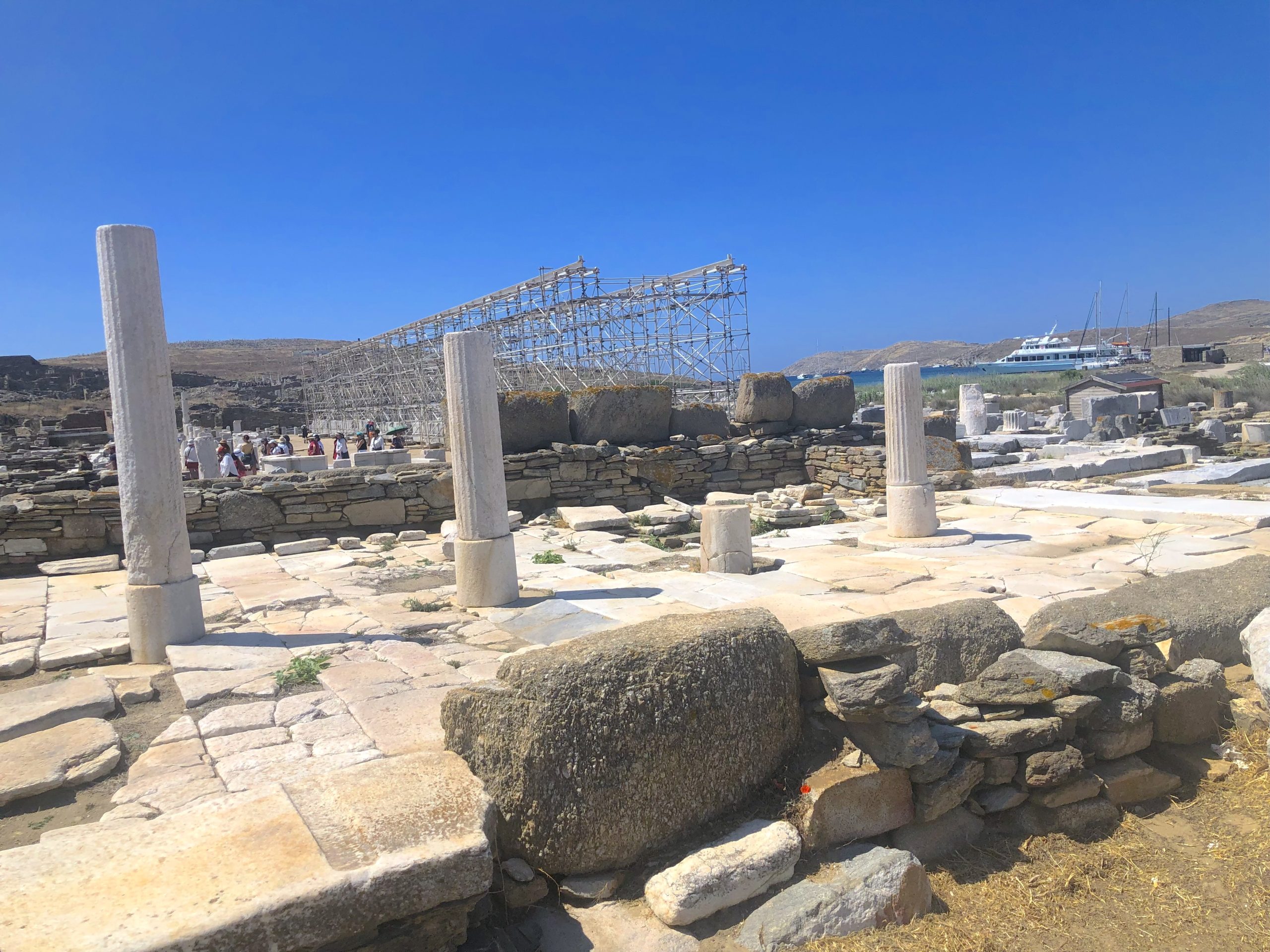 Temple of the Delians Delos Greece Ruins Temple of the Delians Delos Greece Ruins
