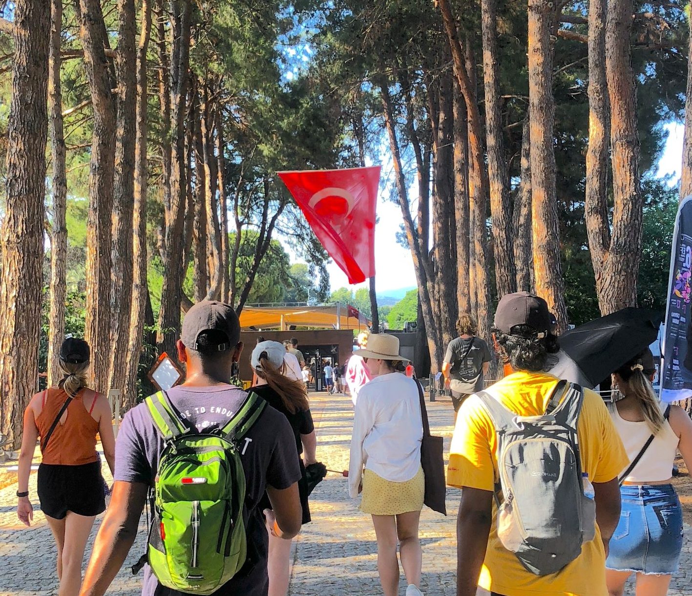Ephesus Tour Group Walking Turkey